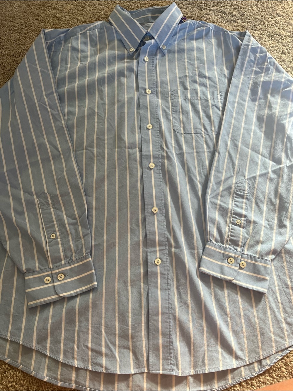Brooks brothers Classic Light Blue Stripe Button-Down Shirt - Men's